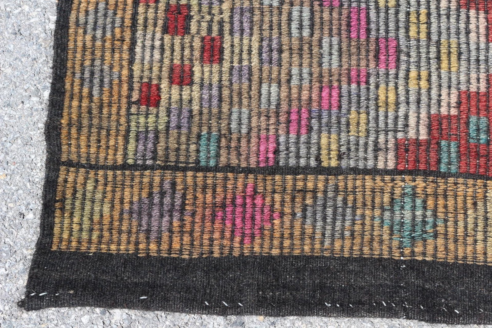 5,7×11,2 ft Rug, Turkish Vintage Large Rug, Red Kilim Wool Rug