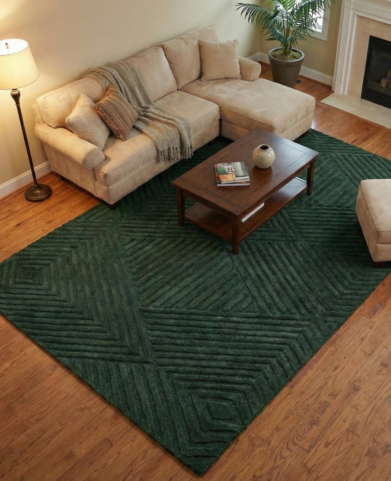 Modern Red Abstract Area Rug Soft Plush Carpet Living Room Bedroom Cozy Floormat