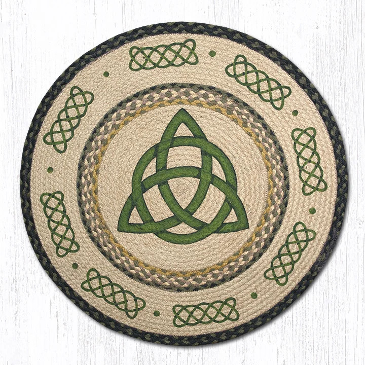 Earth Rugs RP-116 Irish Knot Round Patch 27″ x 27″