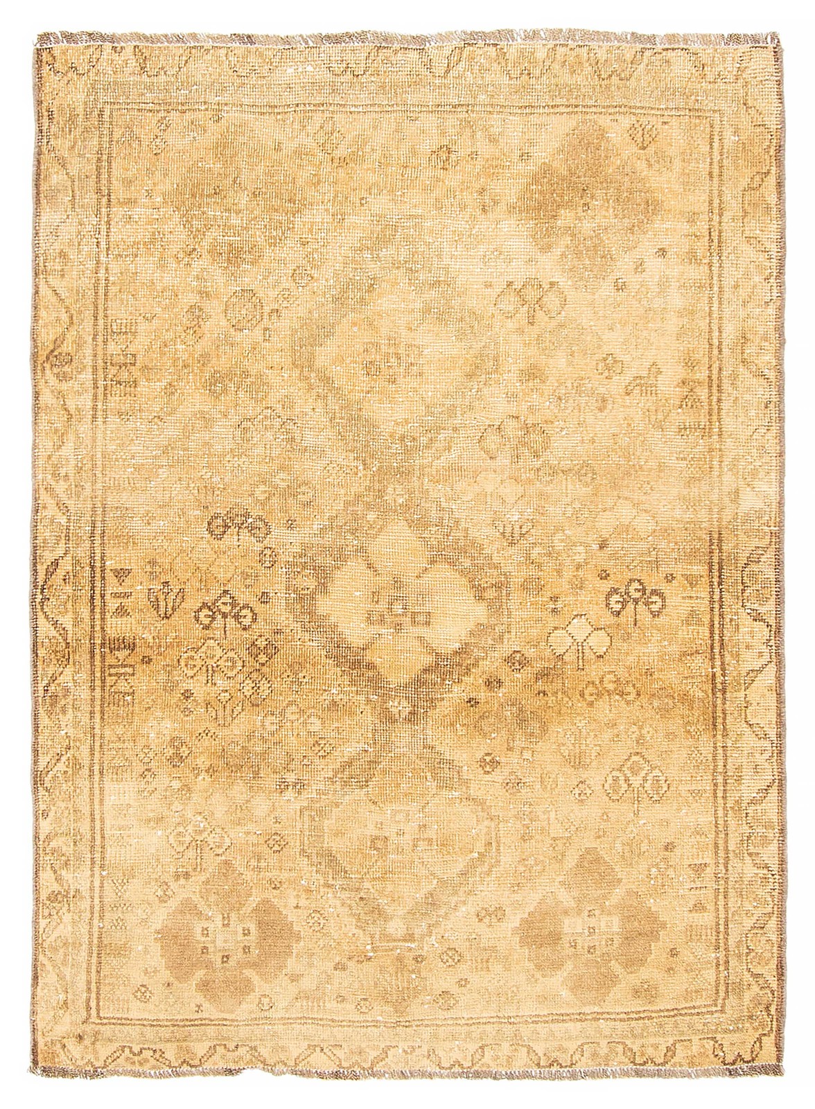 Traditional Vintage Hand-Knotted Area Rug 3’5″ x 4’10” Oriental Wool Carpet