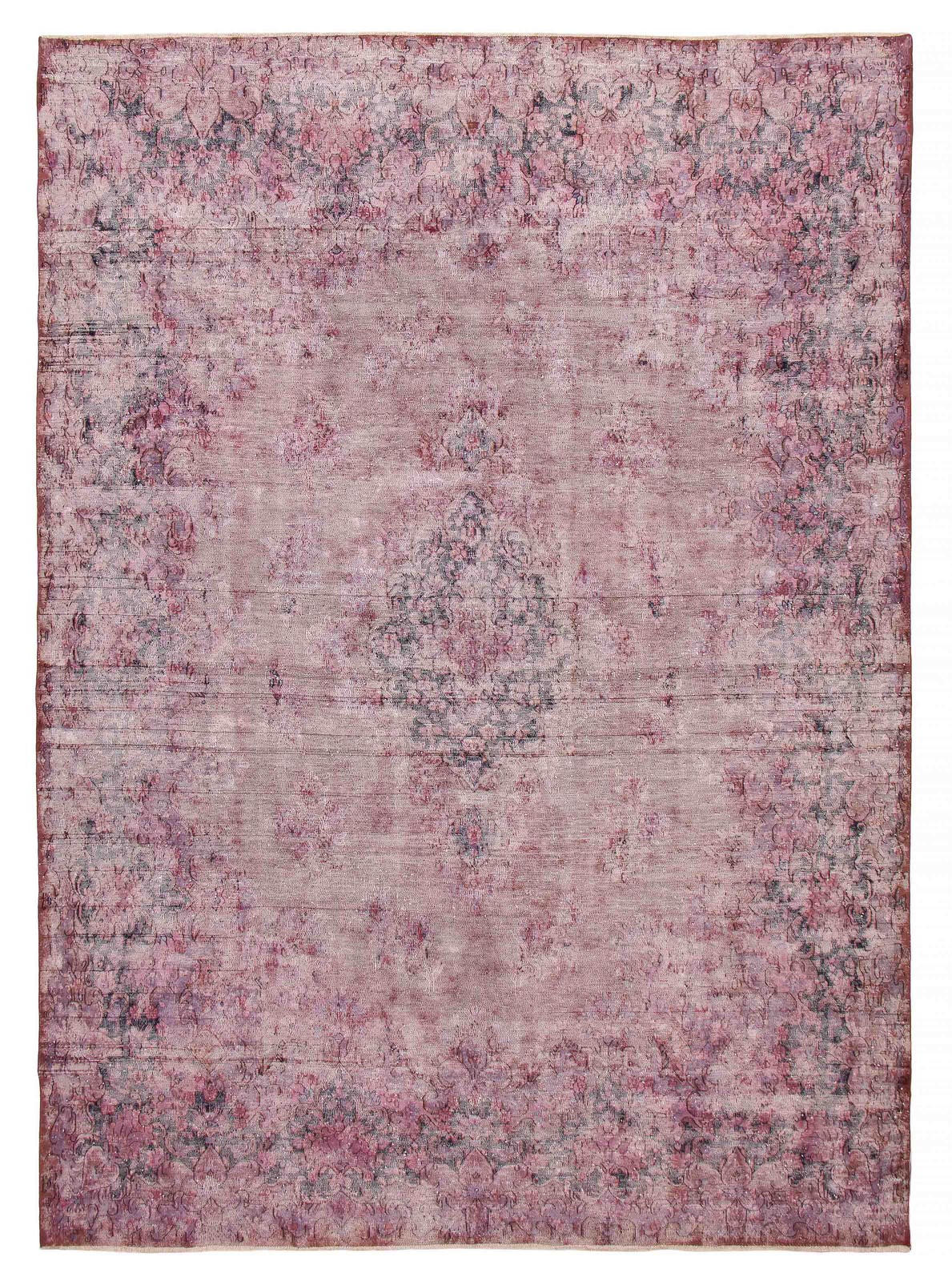 Traditional Dark Magenta Hand-knotted Area Rug 9’8″ x 13’3″ Oriental Carpet