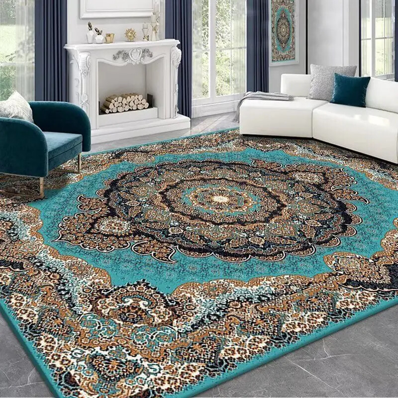 Vintage Red Carpet High-end Luxury Bedroom End Anti-slip Large Area Mat