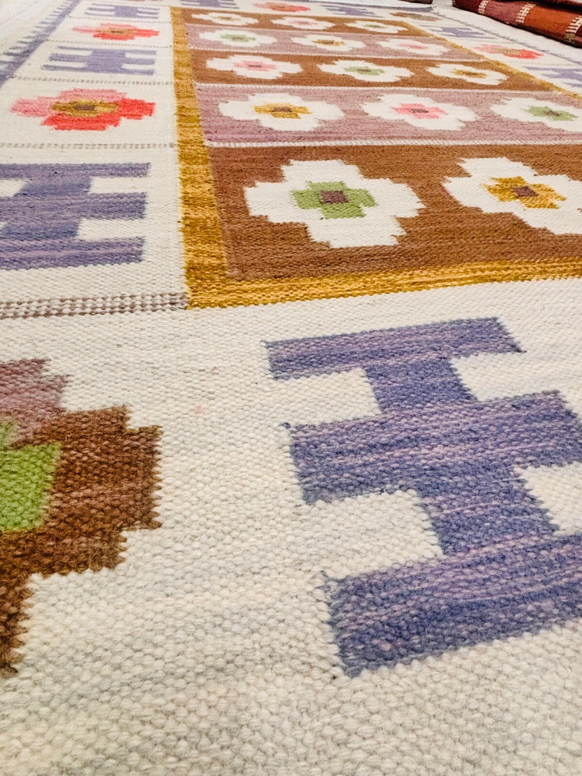 Vintage Hand Woven Carpet 5×8 feet Traditional Wool Kilim Rug 5×8 4×6 7×10 feet