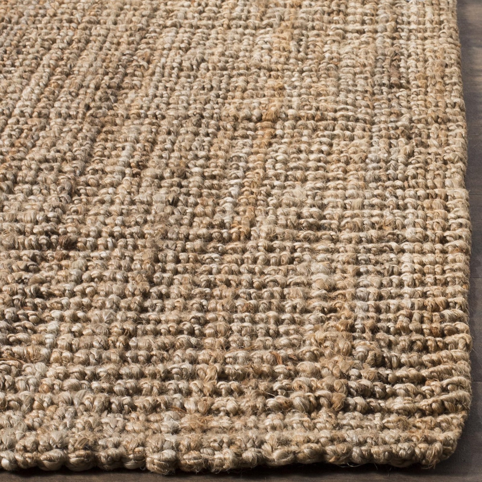 SAFAVIEH Area Rug 9×12 – Natural Fiber Collection – Large – Natural Brown, Ha…