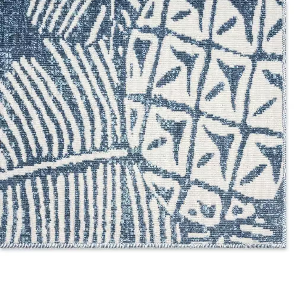 Malibu Pineapple Navy/Ivory 8 Ft. X 10 Ft. Indoor/Outdoor Area Rug