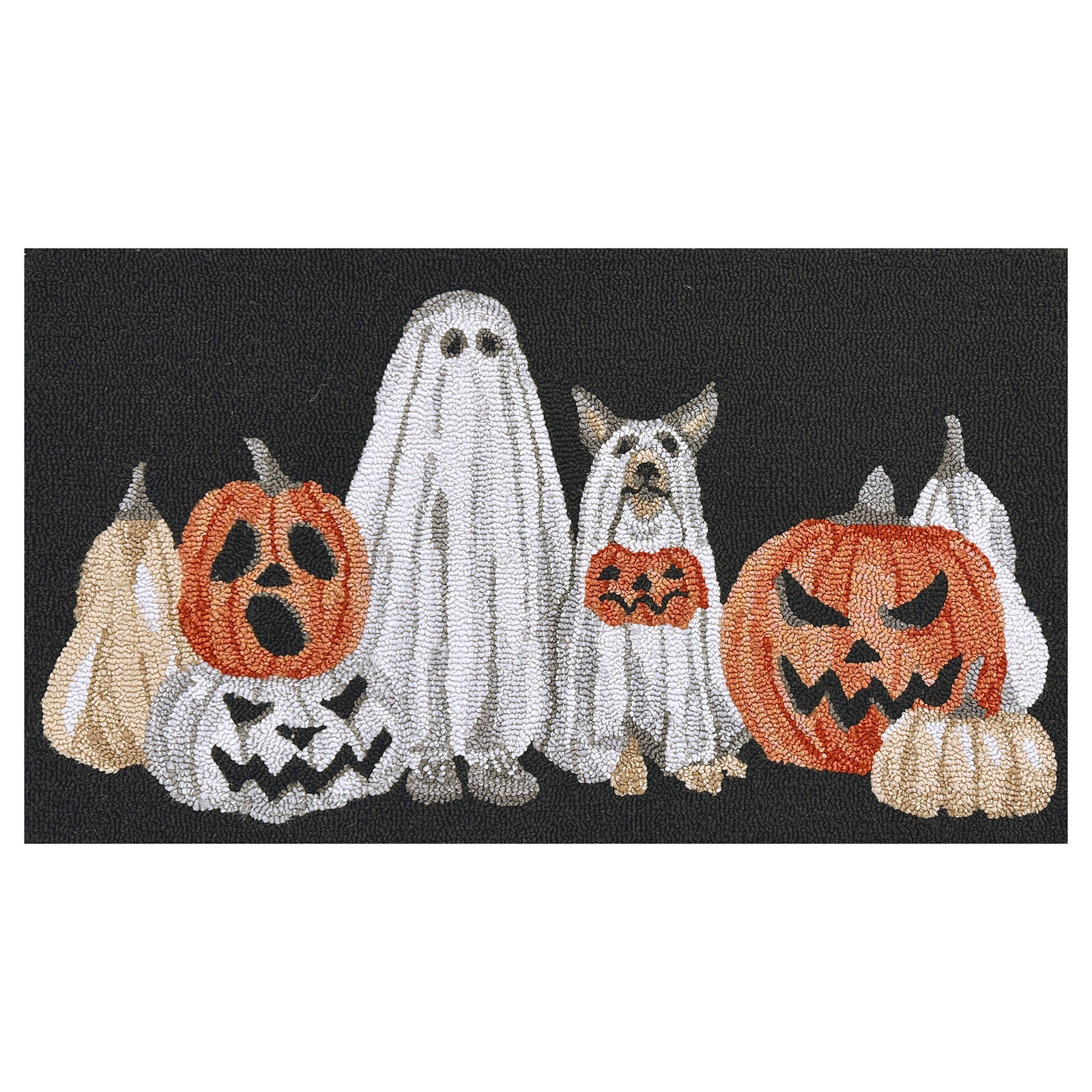 Harvest Hand Hooked Accent Rug, Autumn Halloween Decorations, Home, 22” X 38”