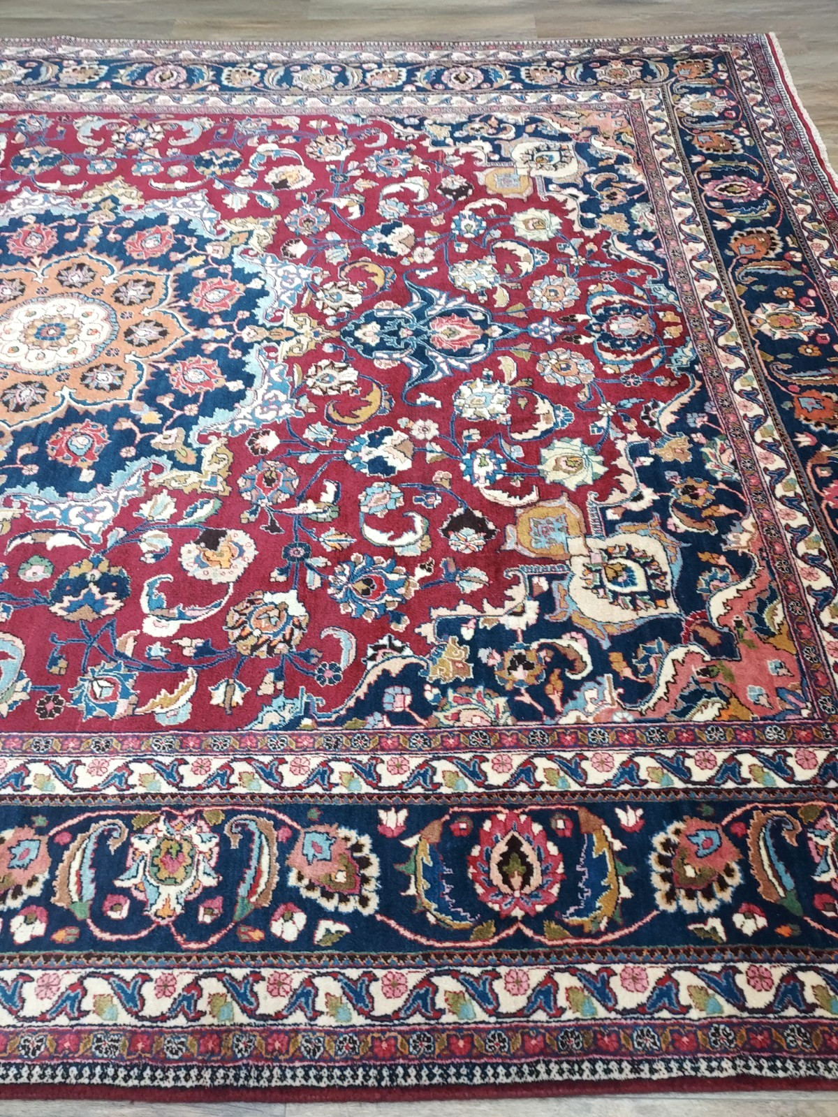 Turkish Silk&Wool HandMade Bohemian Tradition Royal Design Turkish Rug 9.5×13 Ft