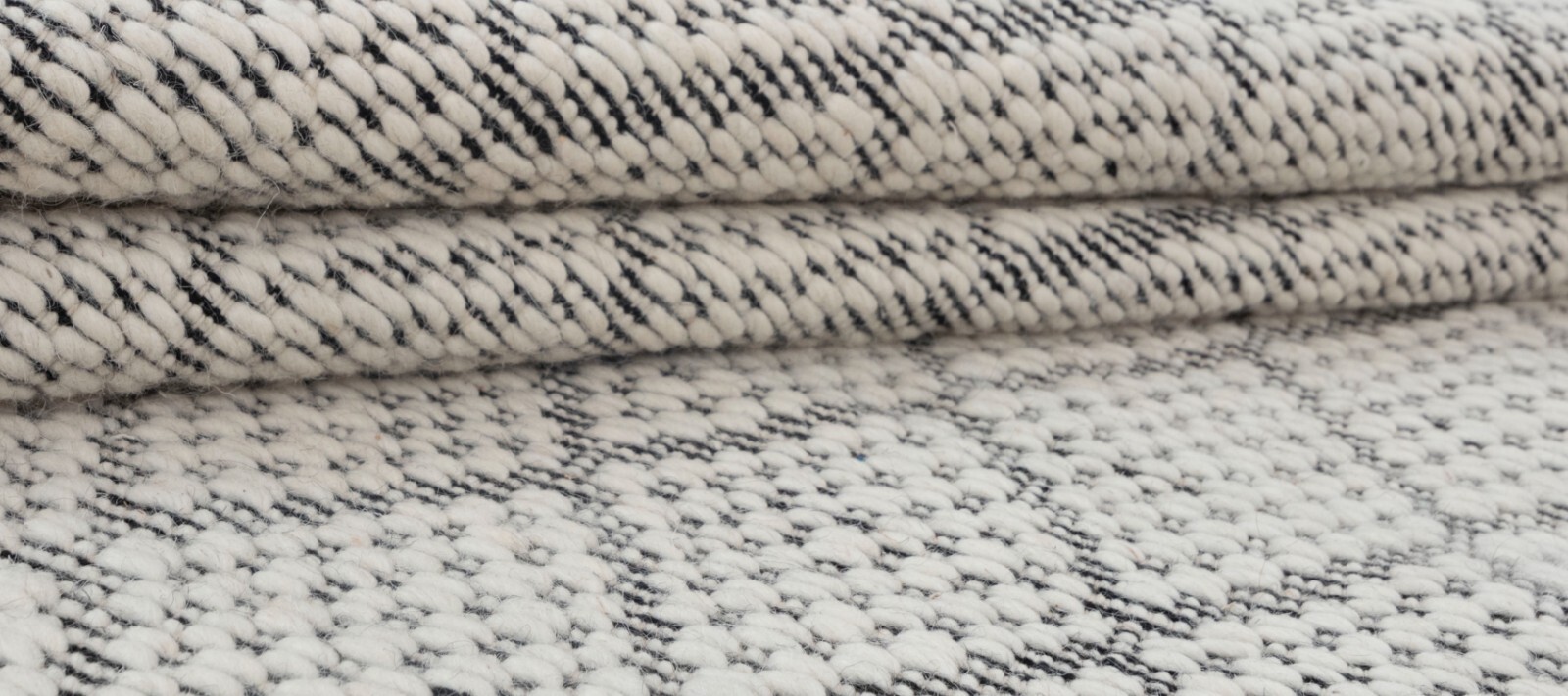Ivory White Geometric Style Hand Woven High Quality Custom Size Rug