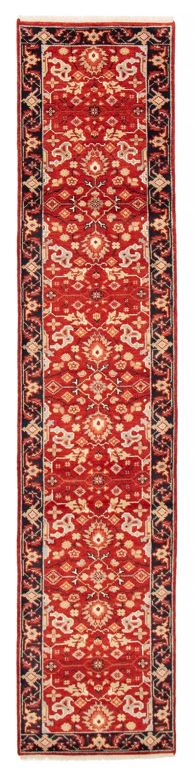 2’7″ x 12’2″ Vintage Hand-knotted Runner Rug Traditional Oriental Wool Carpet