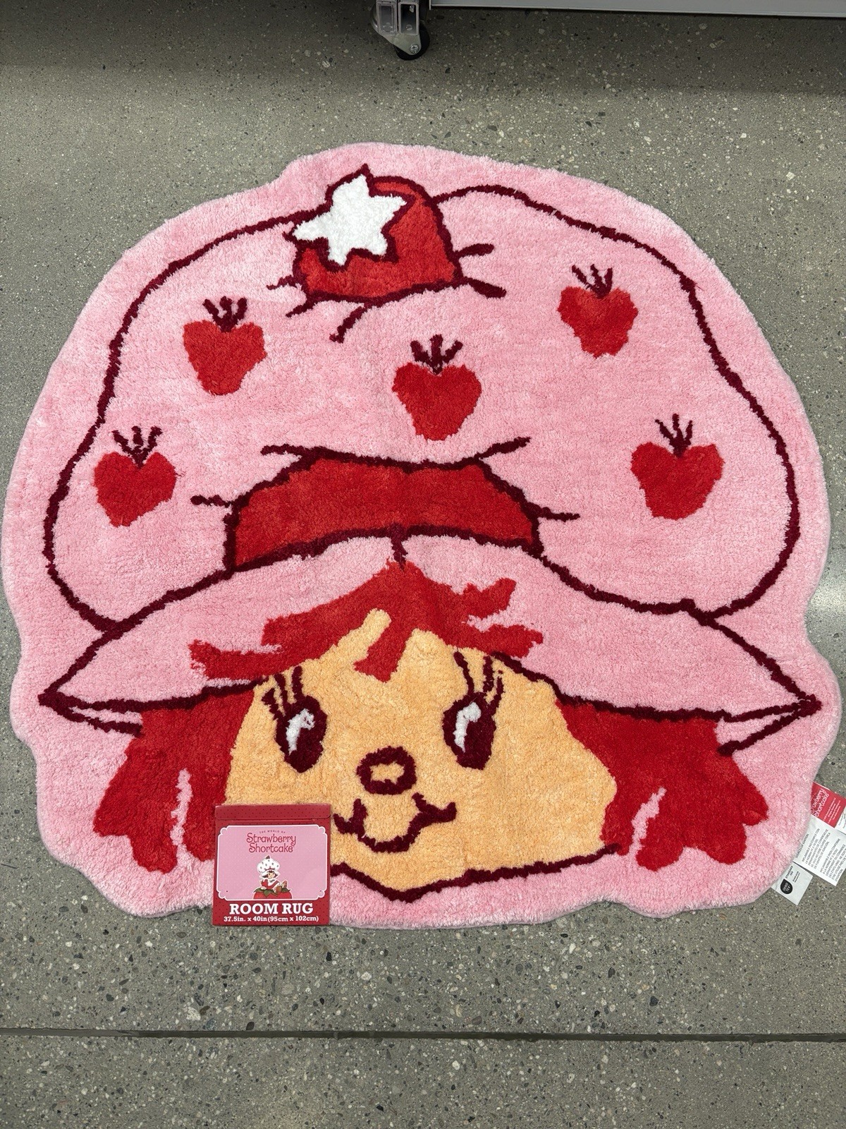 Brand New Item: HUGE Strawberry Shortcake Room Area Rug – 37.5×40,”