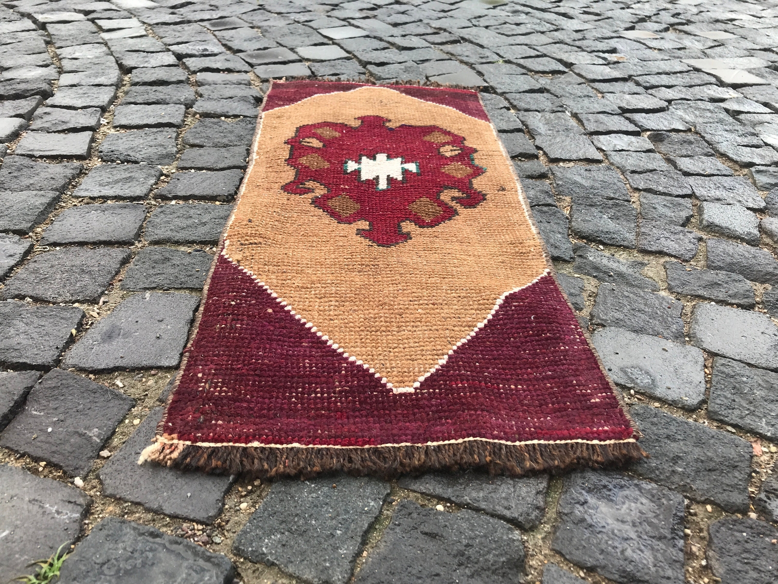 Turkish Antique rug Bohemian Area rug Oushak rug Vintage Rug Handmade Wool rug