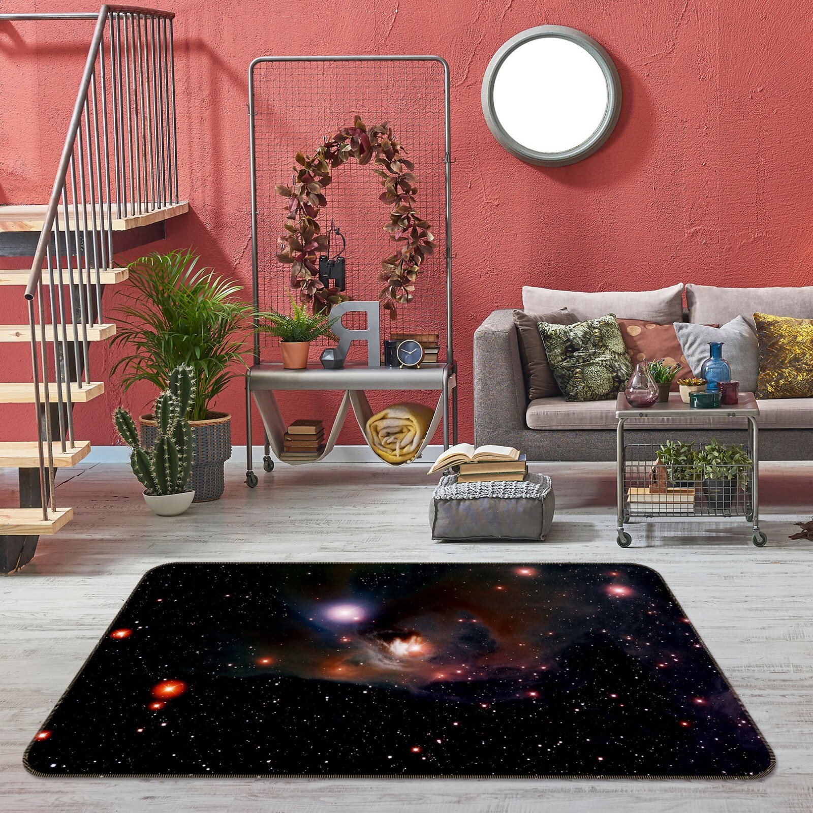 3D Night Starry Sky ZHUA749 Game Non Slip Rug Mat Photo Carpet Amy