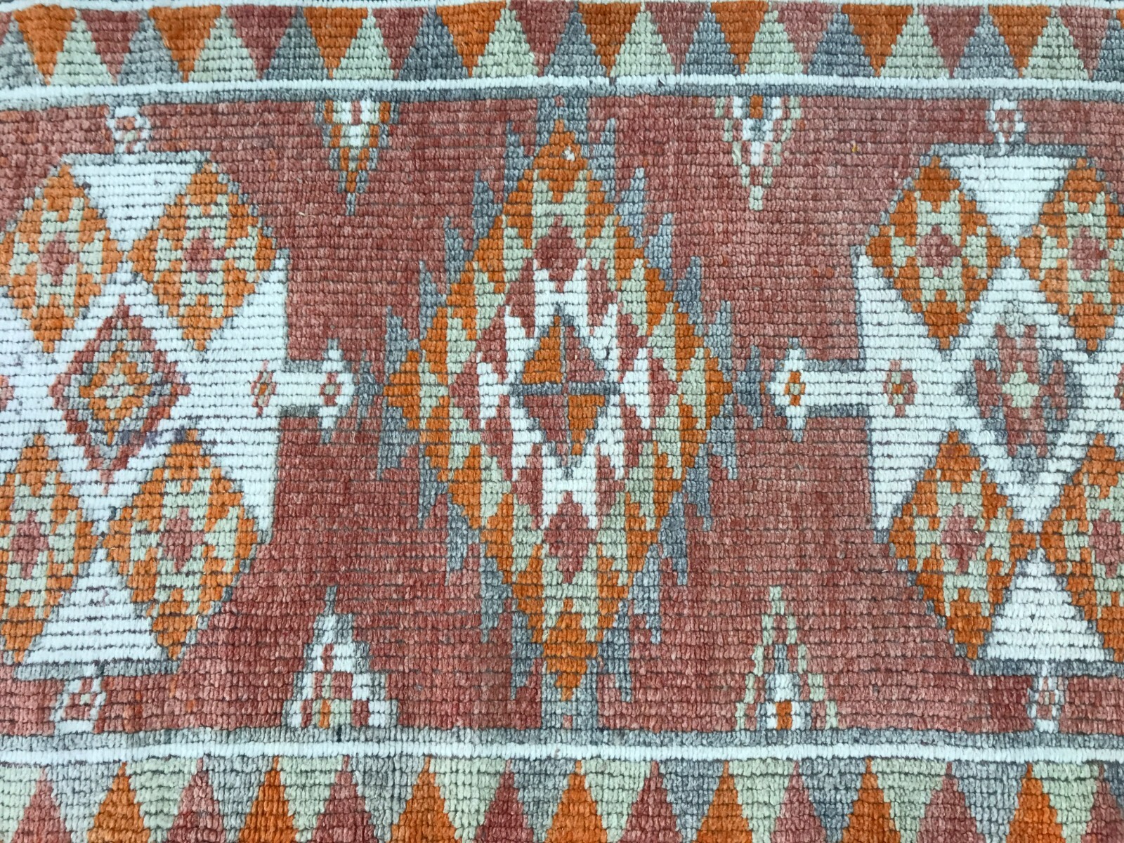 Herki turkish rug, Faded color rug, Vintage rug, Bohemian rug, 2.8 x 12.2 ft