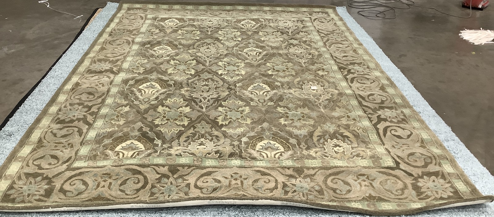 BROWN / BEIGE 9′-0″ x 12′-0″ Back Stain Rug, Reduced Price 1172683939 AN587C-9