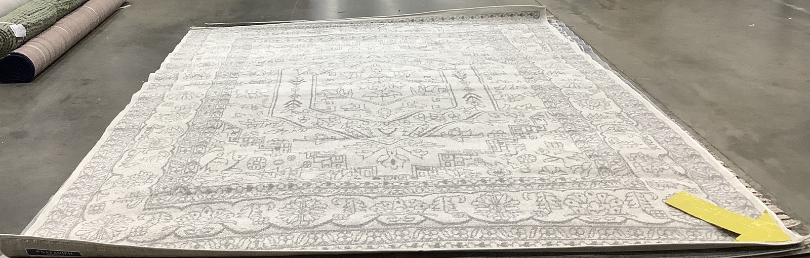 IVORY / SILVER 9′-0″ x 12′-0″ Damaged Rug, Reduced Price 1172685566 ADR108B-9