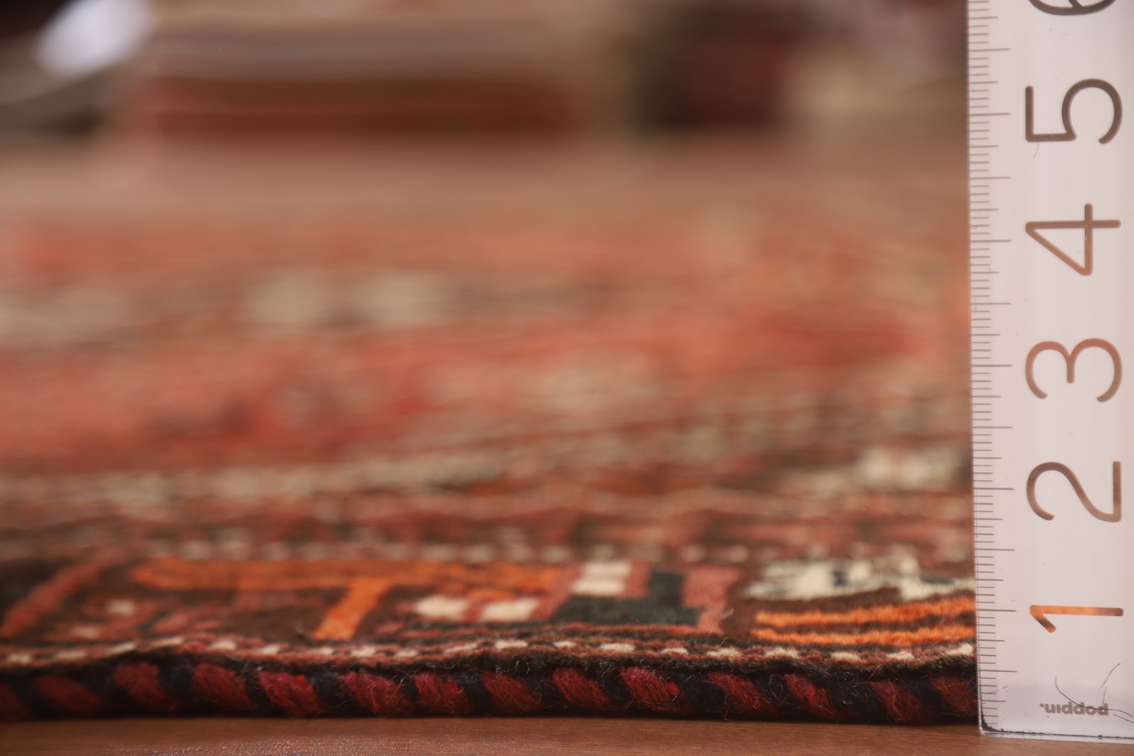 Tribal Red Wool Handmade Area Rug Living Room Geometric Traditional Carpet 7×9