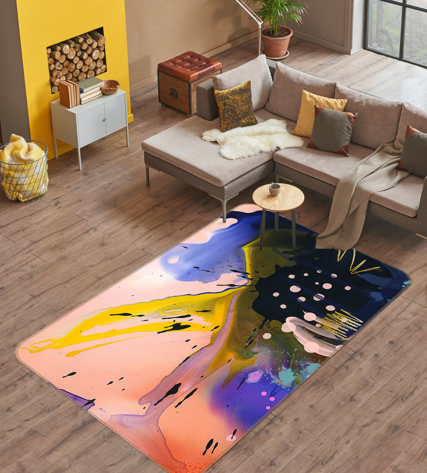 3D Oil Painting Flowers ZHUA454 Game Non Slip Rug Mat Photo Carpet Zoe