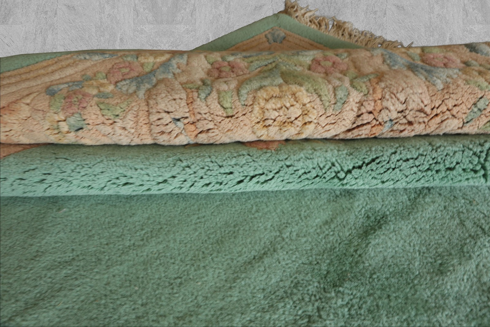 12’5″x20’5″ Oversize Hand Knotted Wool French Aubusson Savonnerie Plush Pile Rug