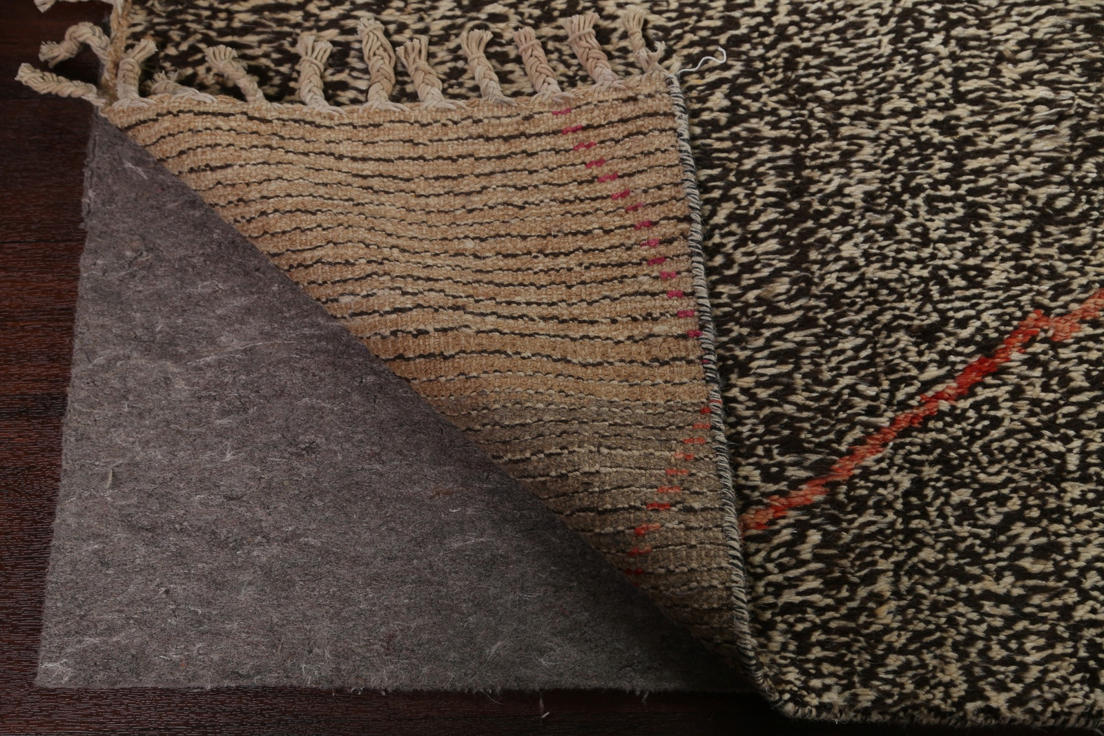 Trellis Moroccan Area Rug 6×10 Ft Hand-Knotted Grey Wool Tribal Oriental Rug