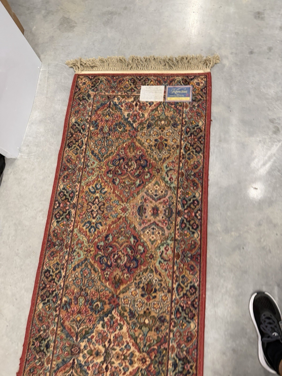 Vintage Karastan 717 100% Wool Rug Multicolor Panel Kirman 2.6×12 Runner