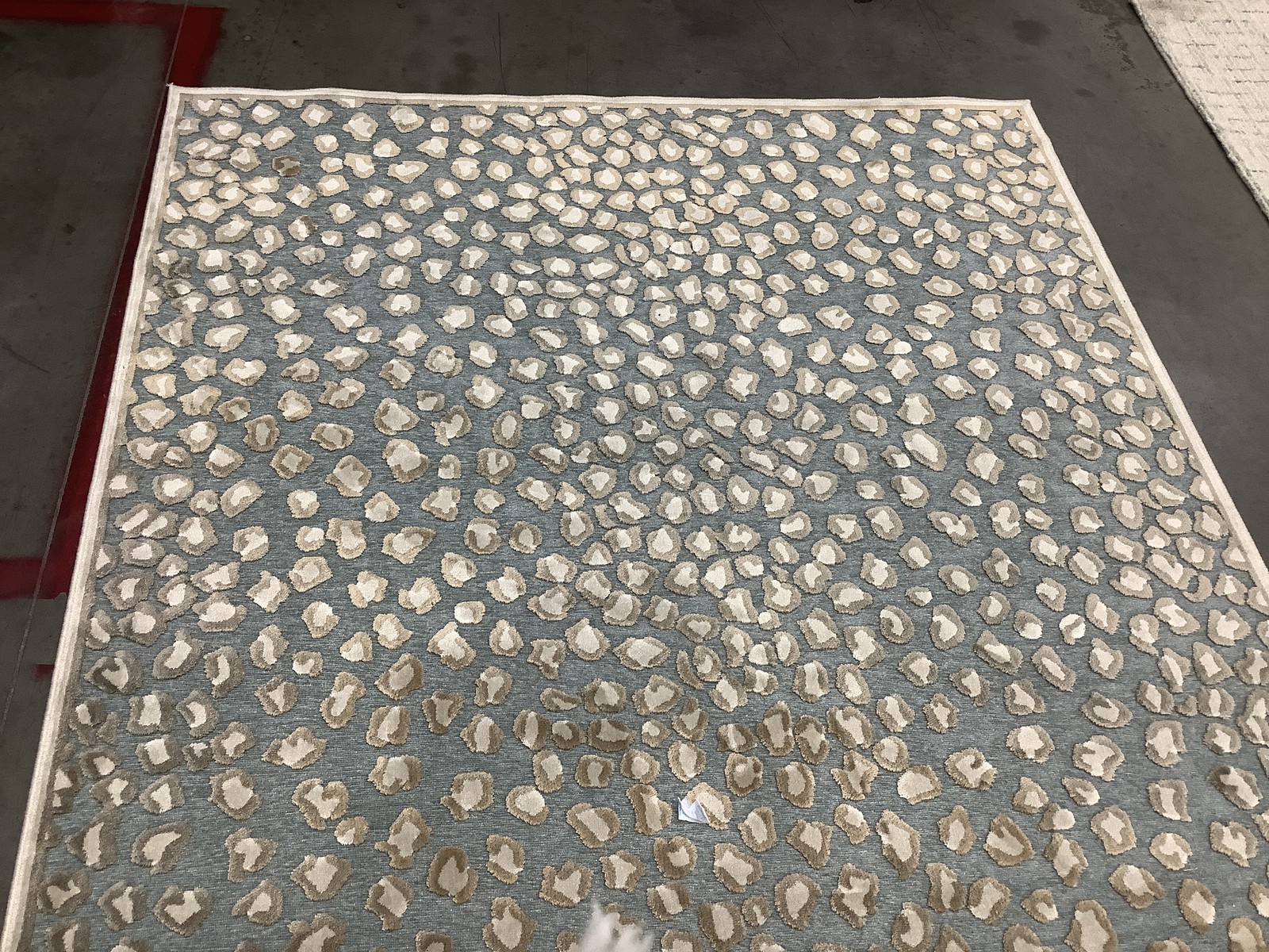 STONE / AQUA 5′-3″ x 7′-6″ Flaw in Rug, Reduced Price 1172684009 PAR84-3470-5