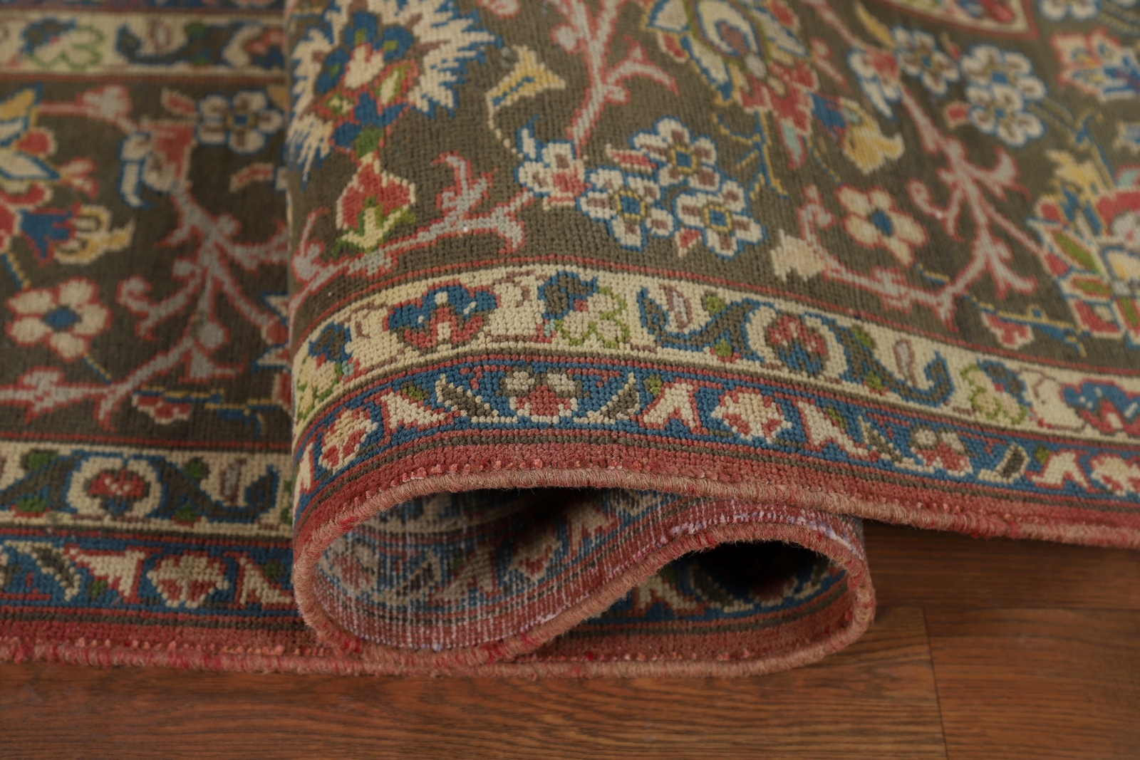 Vintage 10×13 ft Floral Kashaan Living Room Area Rug Large Hand-knotted Carpet