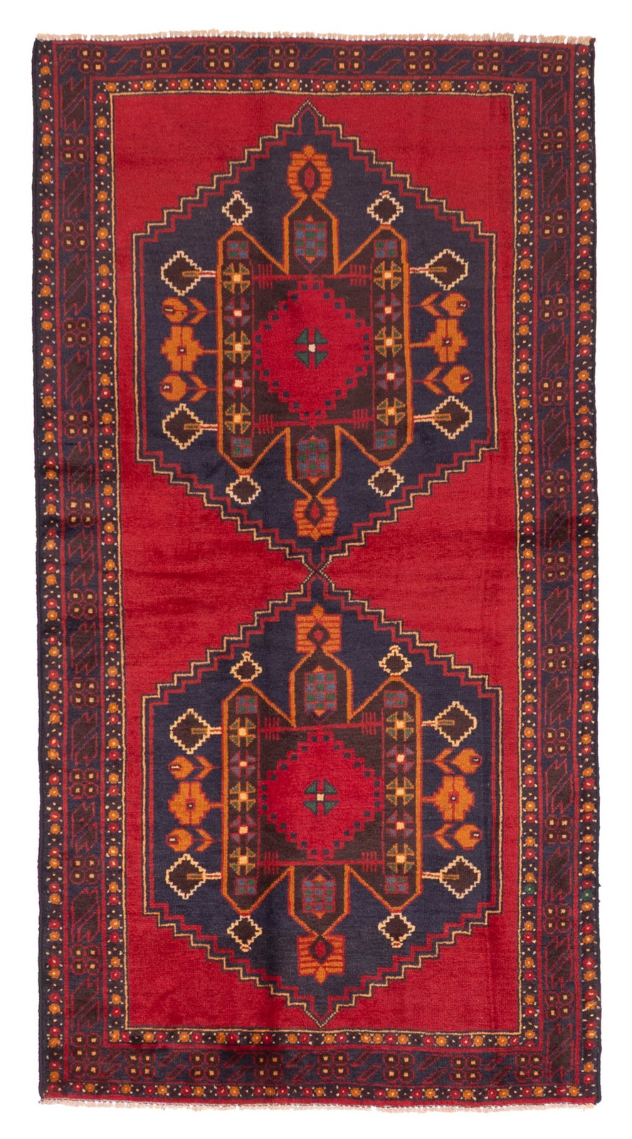 Traditional Vintage Hand-Knotted Area Rug 3’3″ x 6’6″ Oriental Wool Carpet