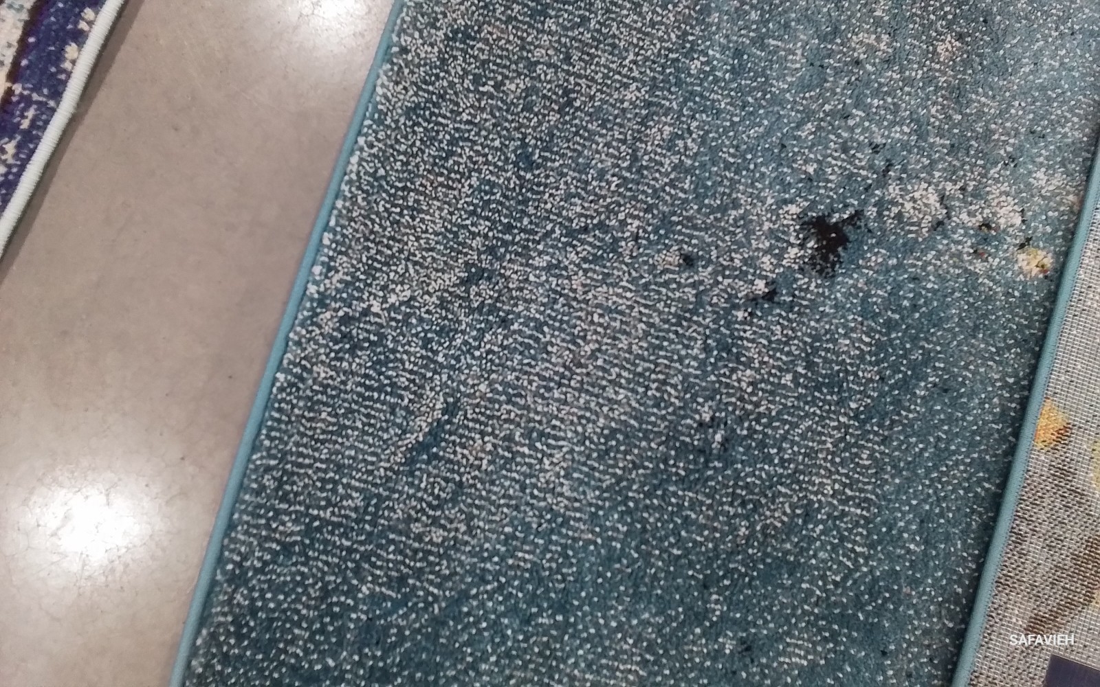 BLUE / GOLD 6′-7″ x 9′-0″ Flaw in Rug, Reduced Price 1172785394 GLA125M-6