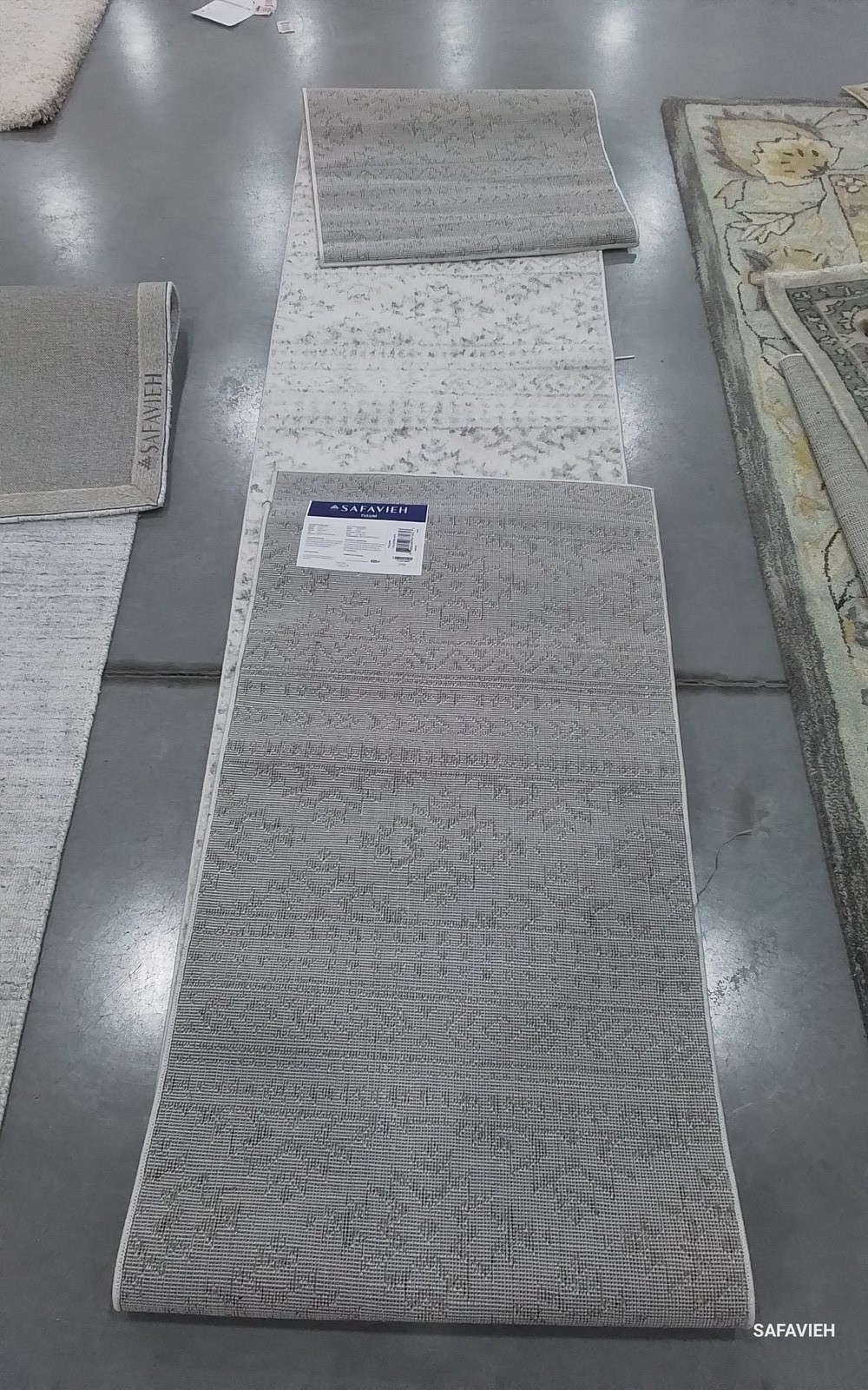 IVORY / GREY 2′-0″ x 13′-0″ Flaw in Rug, Reduced Price 1172791429 TUL272A-213