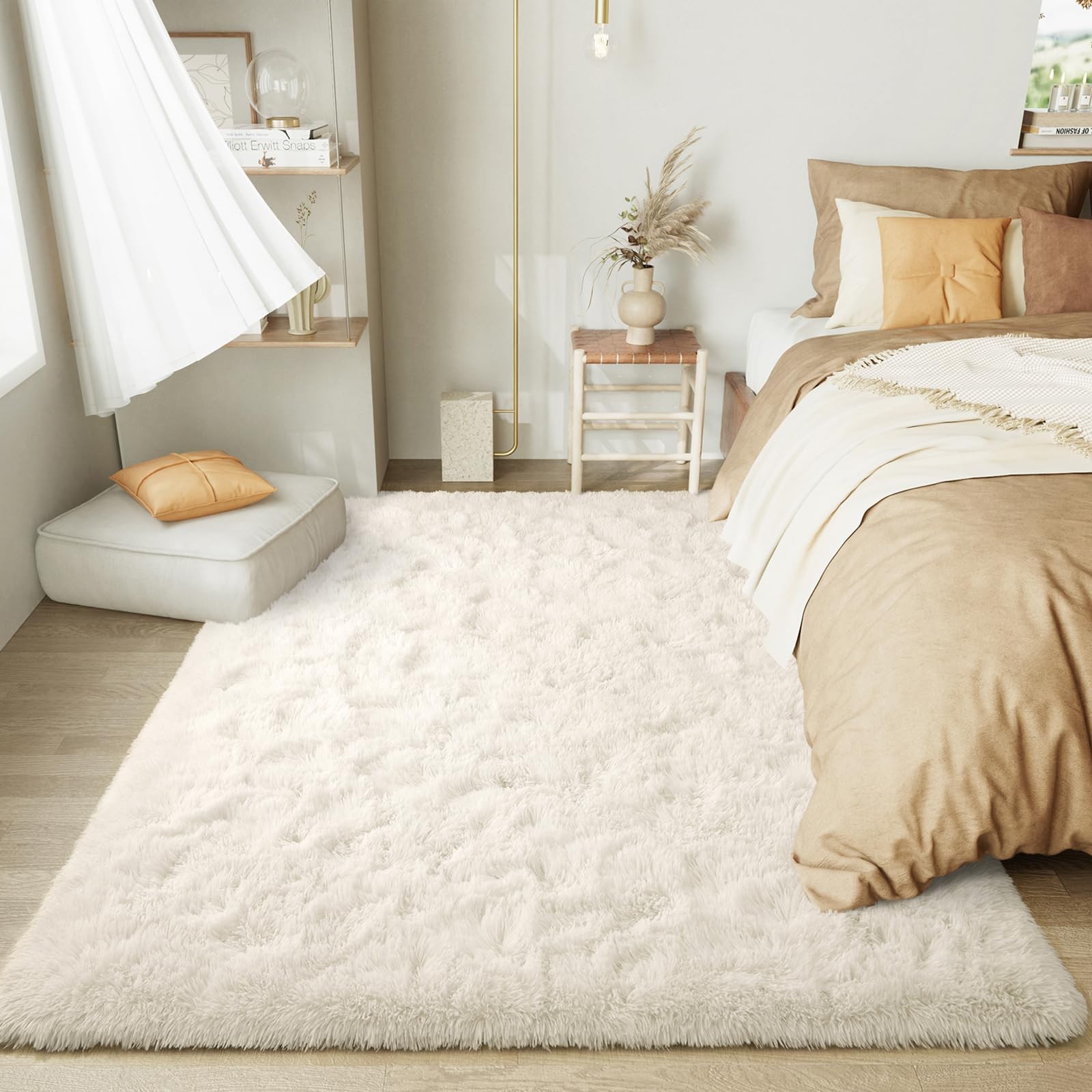 Ultra Soft Indoor Modern Area Rugs Fluffy Living Room Carpets for Children Be…