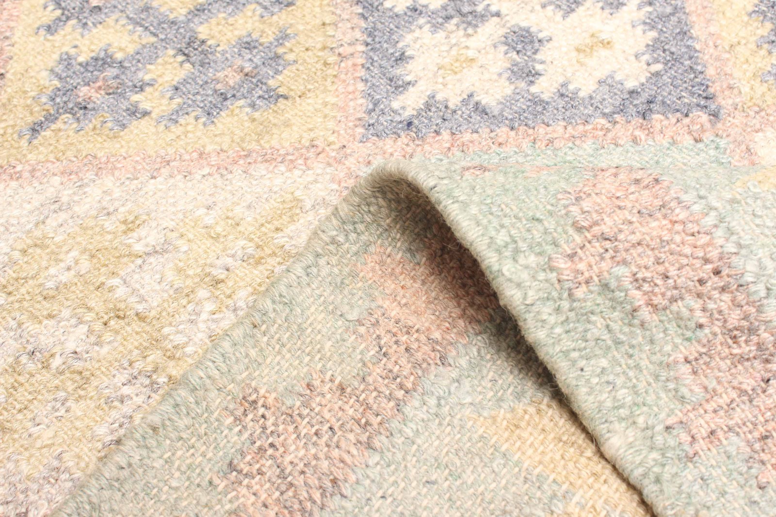 Vintage Hand Woven Area Rug 5’2″ x 7’6″ Traditional Wool Oriental Carpet