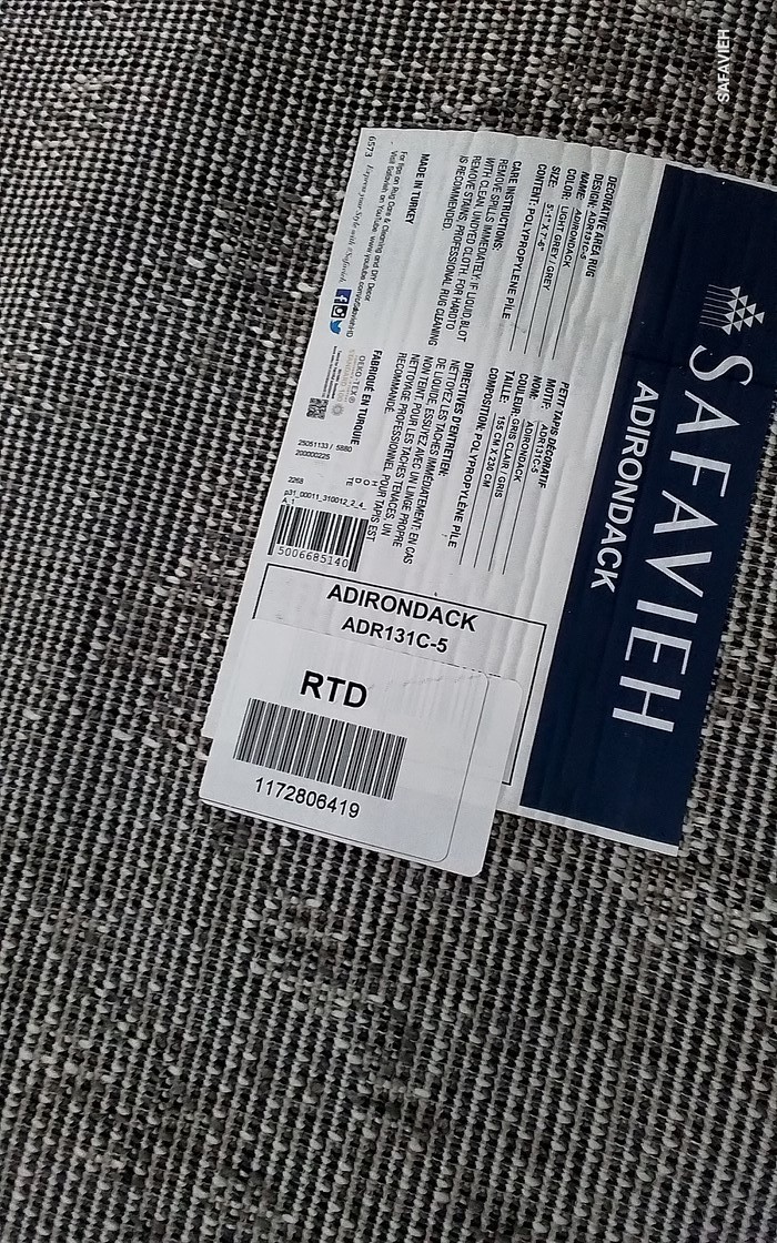 LIGHT GREY / GREY 5′-1″ x 7′-6″ Flaw in Rug, Reduced Price 1172806419 ADR131C-5