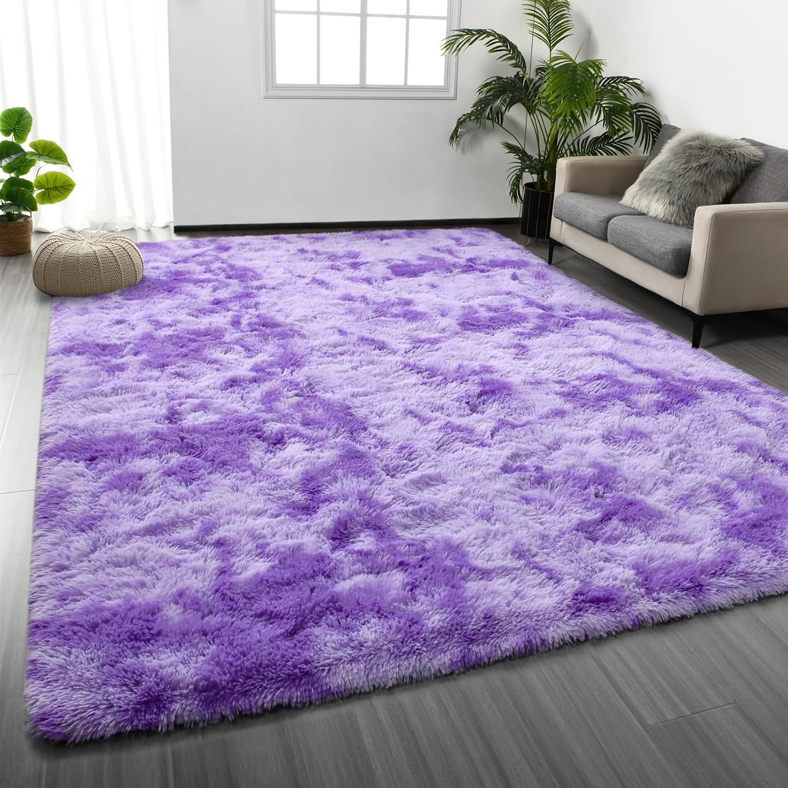 Shag Area Rug 6 x 9 Ultra Soft Plush Fuzzy Rug for Living Room Bedroom Nursery