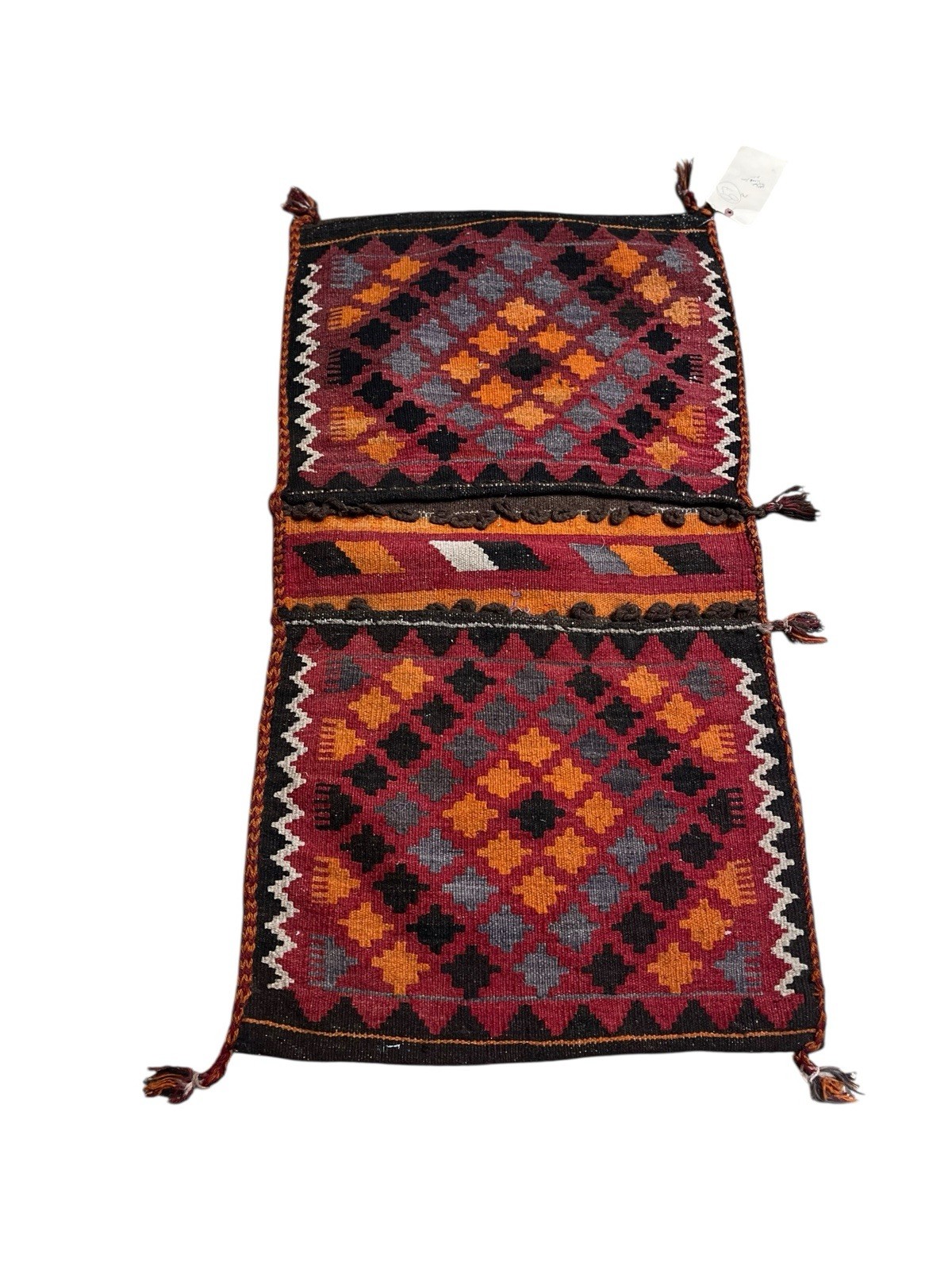 Handmade Antique Kilim Traditional Home Decor Saddle bag Rug