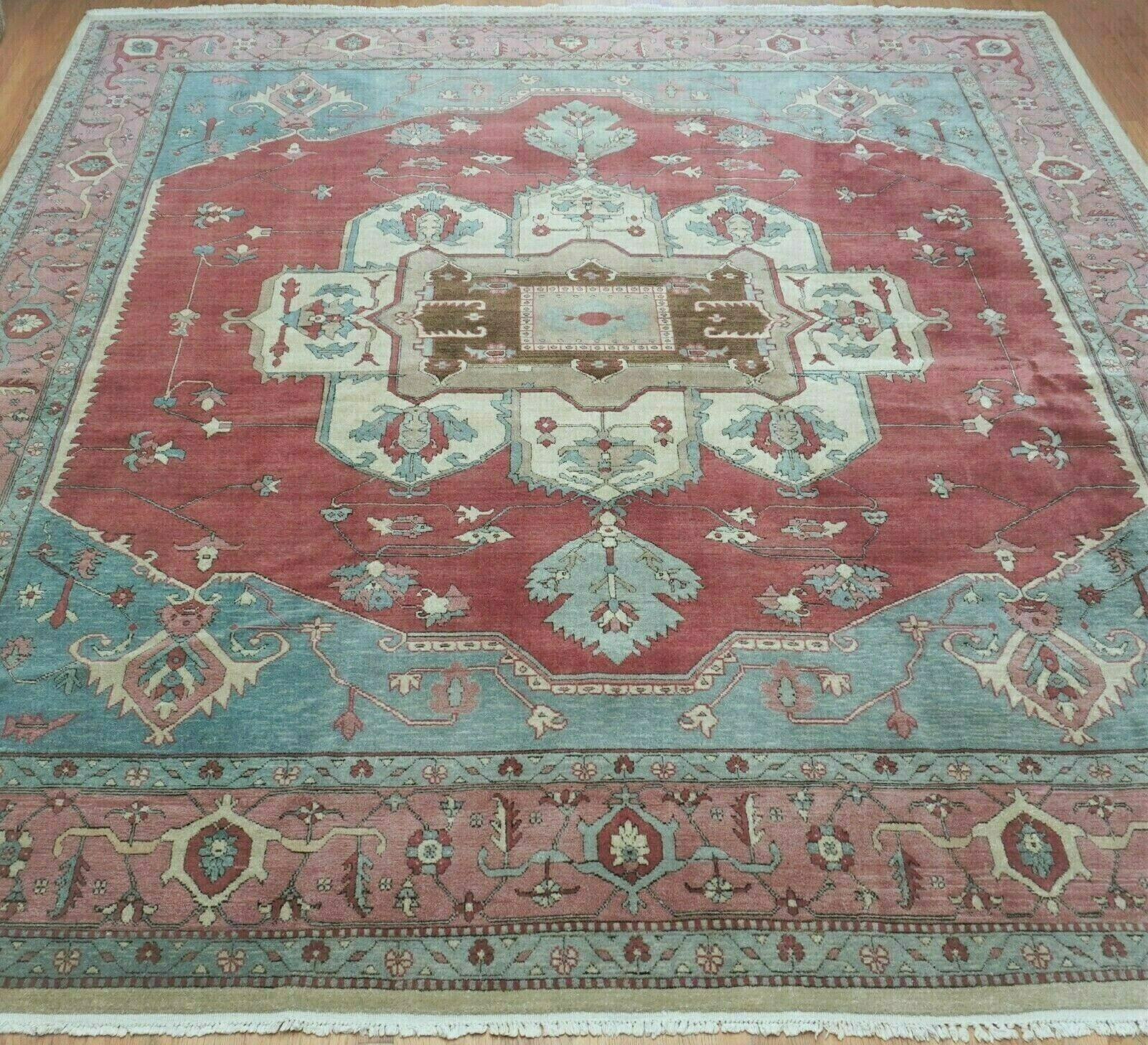 11’5″ x 13′ HERIZZ SERAPII HAND KNOTTED WOOL ROMANIAN ORIENTAL RUG EXCELLENT
