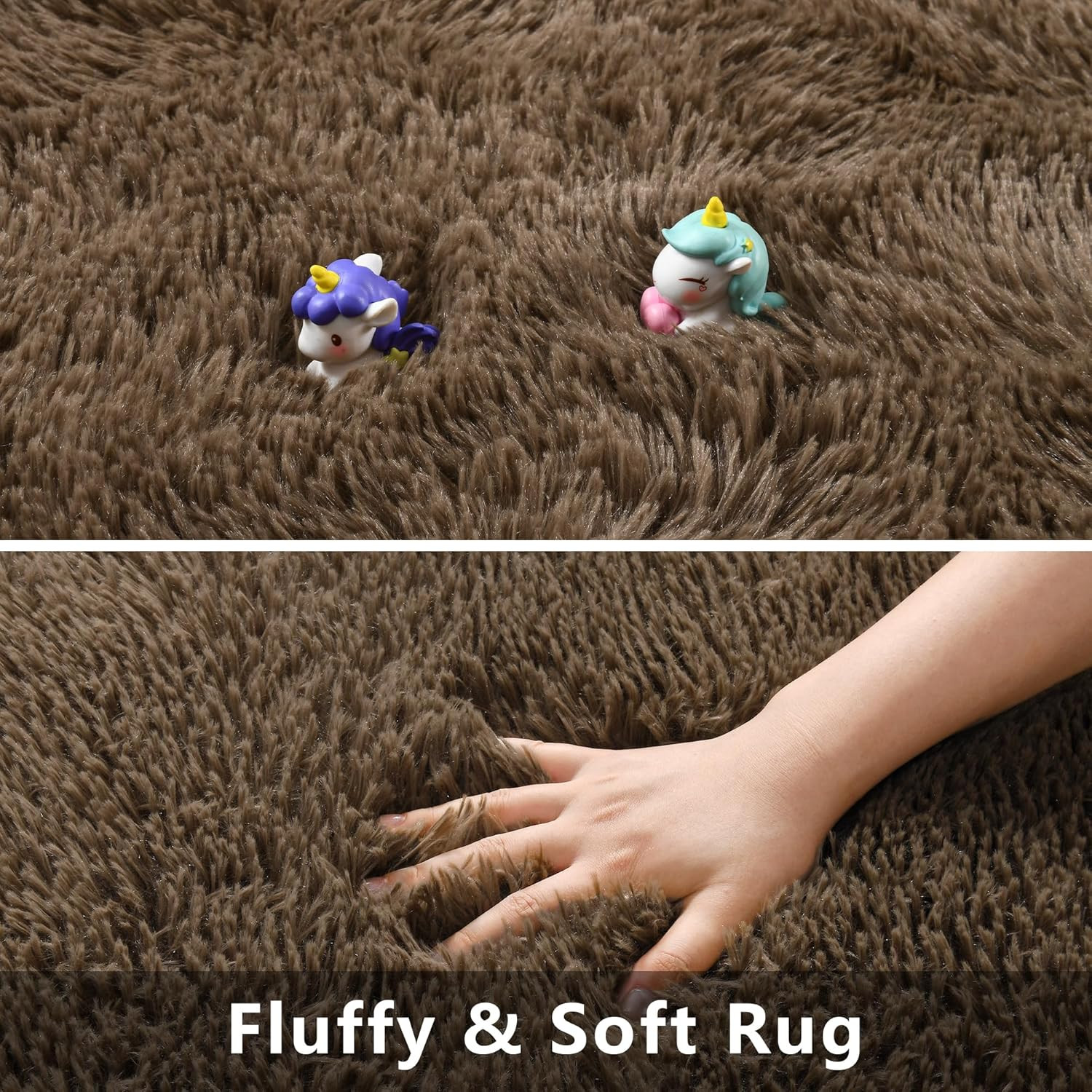 Soft Fluffy Area Rugs for Bedroom Kids Room Plush Shaggy Nursery Rug Furry Throw
