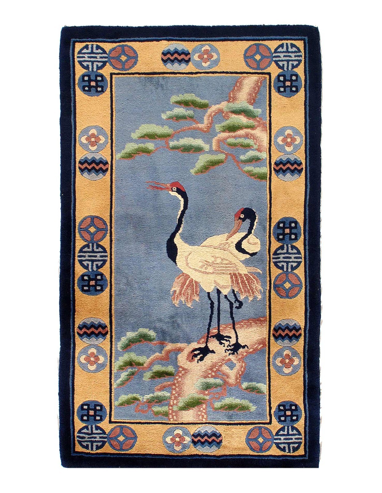 Antique Chinese Art Deco 3’X 5’4″