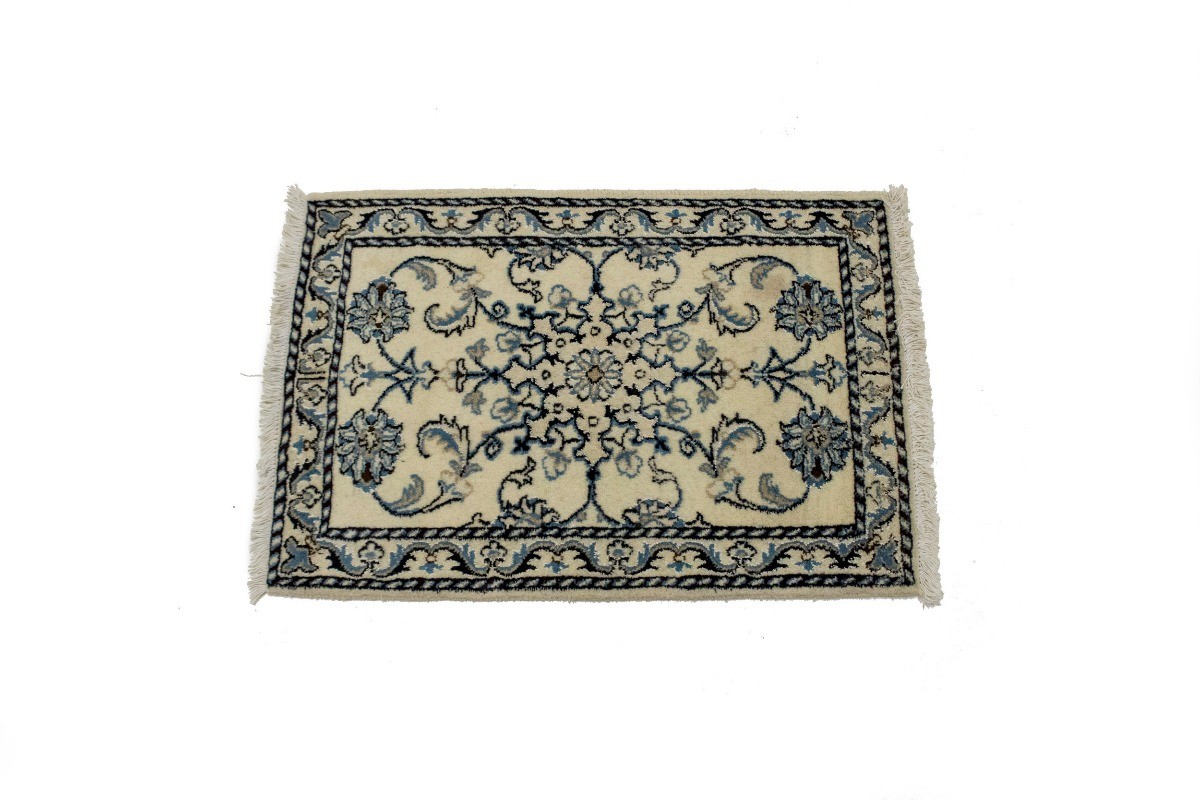 2X3 ft Handmade Oriental Wool Area Rug Classic Floral Design Small Size Entryway