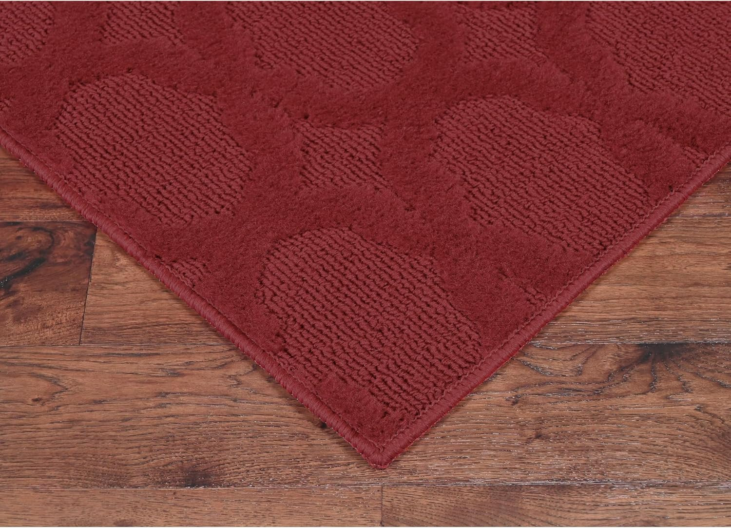 Sparta Non Slip Polypropylene 3 Ft. X 5 Ft. Chili Pepper Red Area Rug- Ideal for
