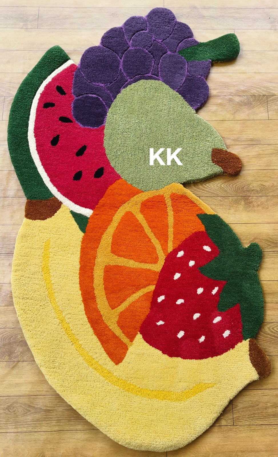 Fruits Rugs Handmade 100% Woolen Hand Tufted For Home Decoration