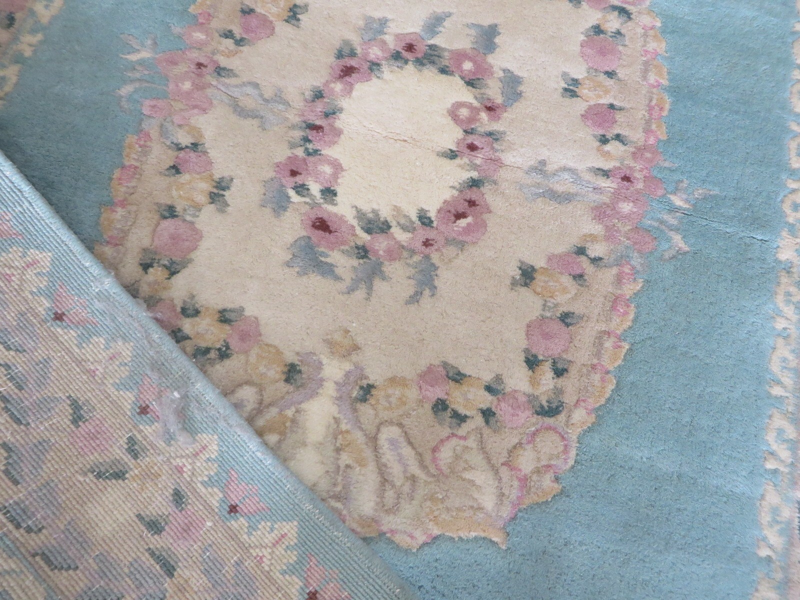 4 X 6 Hand Knotted Light Green Kirman Oriental Rug G15490