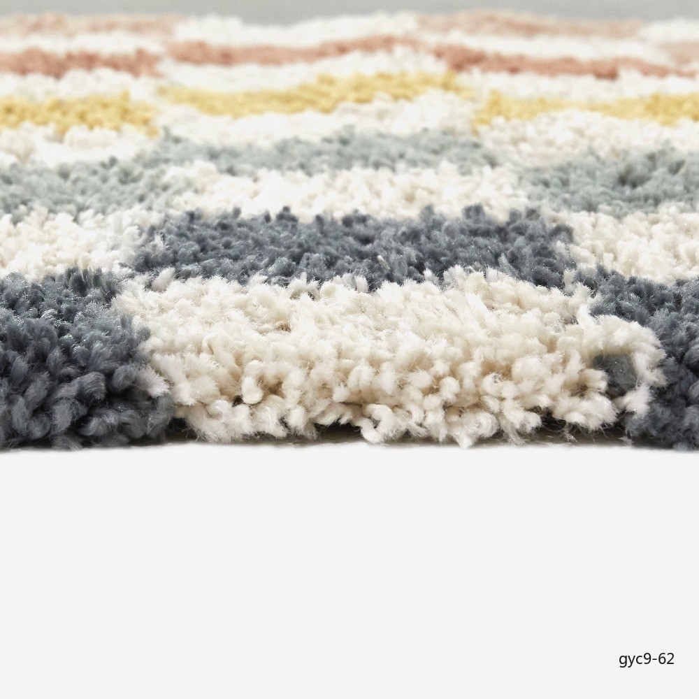 Rainbow Checker Area Rug 4×5.5 ft Indoor Floor Mat Living Room Bedroom