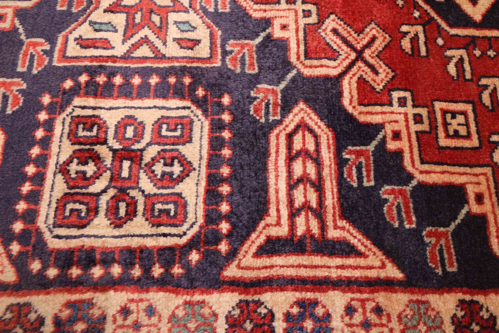 Traditional Vintage Hand-Knotted Area Rug 4’2″ x 10’4″ Oriental Wool Carpet