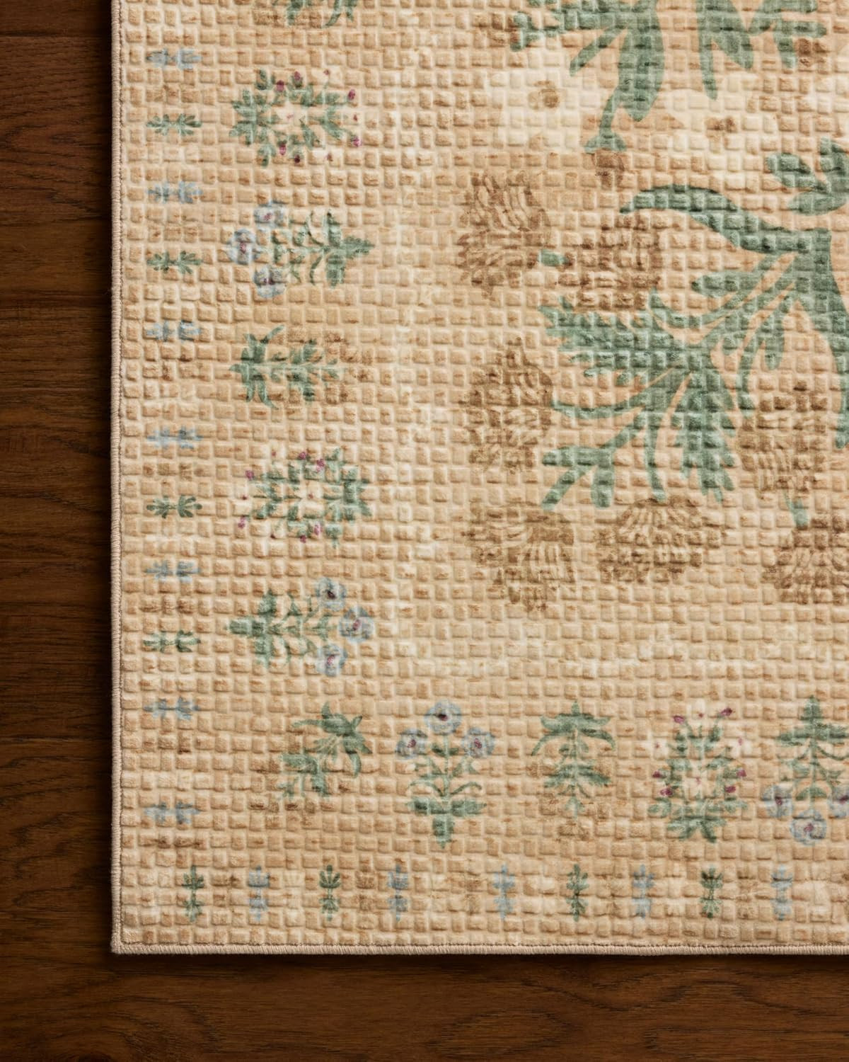 Loloi Rifle Paper Co Orchard Vintage Area Rug 7’6″ x 9’6″ Machine Washable