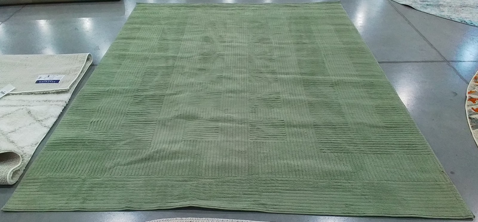 GREEN 8′-0″ x 10′-0″ Back Stain Rug, Reduced Price 1172798448 SLE686Y-8