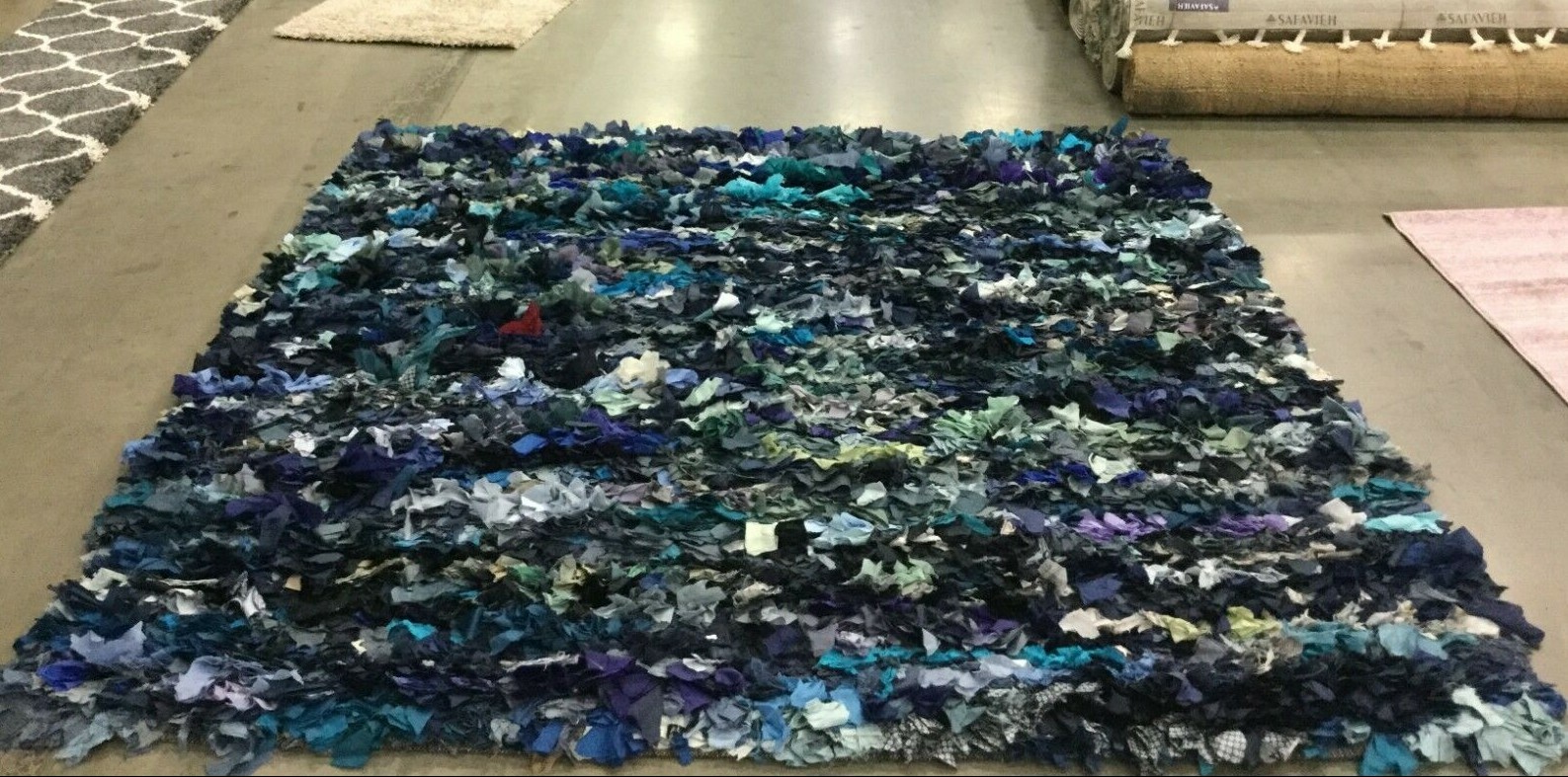 MULTI 8′ X 8′ Square Missing patches Rug, Reduced Price 1172646038 SG951C-8SQ