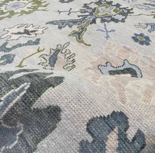Hand Knotted Modern Oushak Rug For Living Room Bed Room 9X12 | 10X14 | 12X15