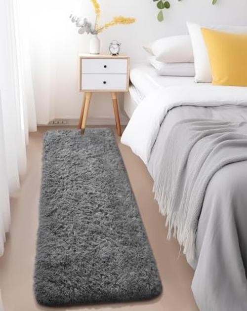 2×6 Washable Runner Rug for Hallway,Non-Slip Fluffy Soft Bedside Rugs,