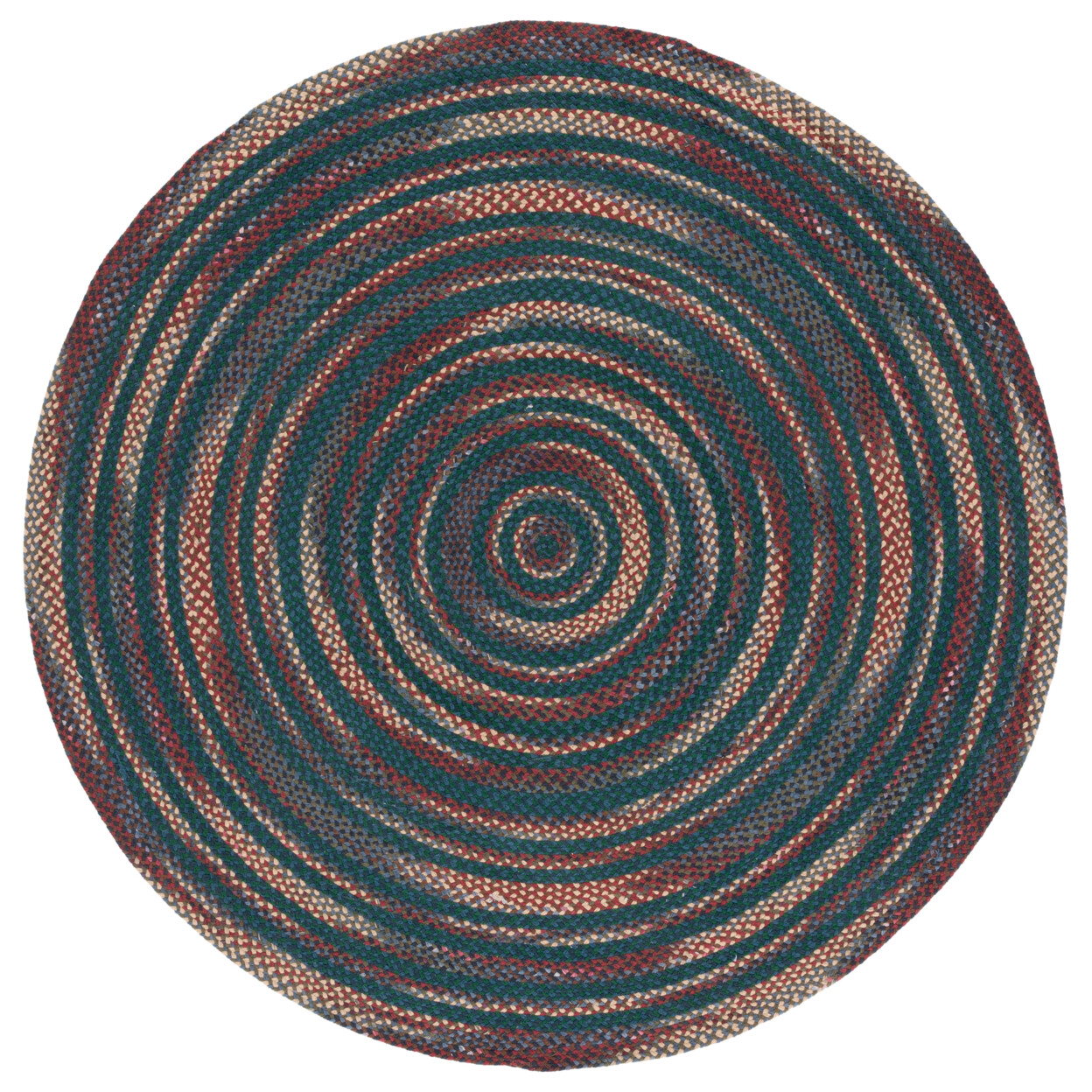 SAFAVIEH Braided BRD257Y Handwoven Blue / Green Rug
