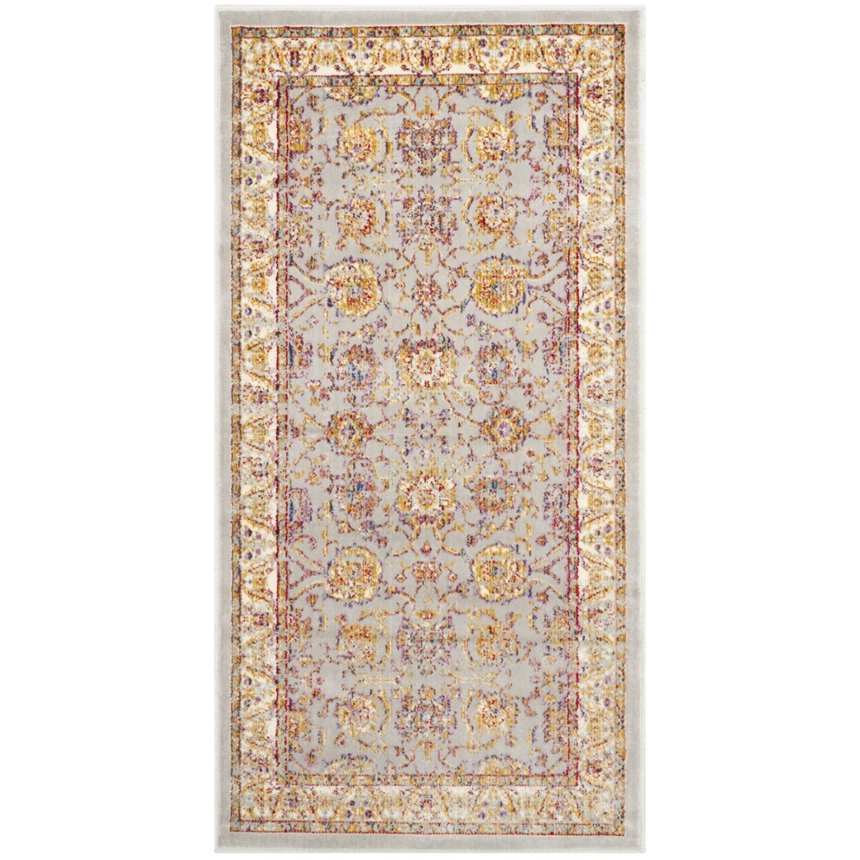 SAFAVIEH Sevilla SEV811F Silver / Ivory Rug
